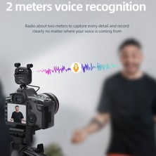 Auralia Brevity 2500K-9000K Mikrofon LED Dolgu Işığı LED Mini Video Vlog Akıllı Telefon Slr Kamera Için Tam Renkli Rgb Mikrofon Işığı V03-BLACK (Yurt Dışından)