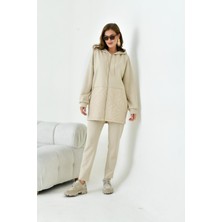 FTZ Women Kadın Kapitone Takım  Beige 30929