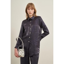 FTZ Women Kadın Parlak Modal Takım  Lacivert 31002