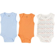 Tiffany Baby Striped Theme 3'lü Yarım Kol Body 53008