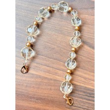 Angel Çanta Aksesuar 40 Cm Şeffaf Bakır Petek Model  Çanta Sapı Light Metalli