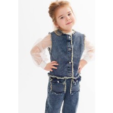 Berme Kids Kız Çocuk Kot Üçlü Takım