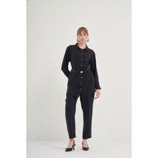 FTZ Women Kadın Pantolonlu Takım  Siyah 31035