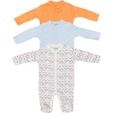 Tiffany Baby Striped Theme 3'Lü Patikli Tulum 53040