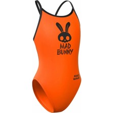 Mad Wave Kız Çocuk Mayo Antichlor Flare Junior Pbt - Turuncu - Xxl/14-15 Yaş