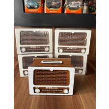 Nostaljik Radyo Görünümlü Kumbara Myk Hediye ve Sanat Atölyesi Özel Tasarımı (5’li Paket)