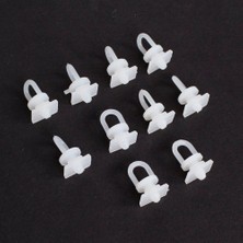 Loren Perde Düğmesi 10 Adet Dikdörtgen Tabanlı