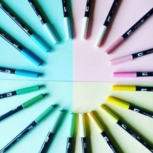 Mingjinshop3 No.55 Tarzı 1 Adet Tombow Ab-T Japaolors Sanat Fırça Kalem Çift Kafaları Işaretleyici Meslek Su Işaretleyici Kalem Boyama Kawaii Kırtasiye (Yurt Dışından)