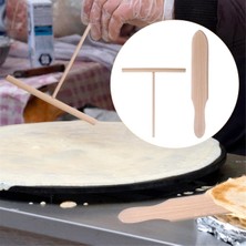 Spatula Seti Ahşap T Çubukları Krep Hamurunu Yaymak Için, 4'lü Tekdüze Krep Makinesi Mutfak Aleti Seti (Yurt Dışından)
