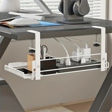 Masa Altı Kablo Yönetim Tepsisi, Iş Istasyonu Depolama, Metal Kablo Tepsisi Sepeti, Ofis ve Ev Stili Için Ayakta Masa 1 (Yurt Dışından)