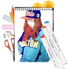 Mingjinshop3 No.95 Tarzı Renk Taslağı Işaretleyici Alkol Bazlı Sanat Grafik Çizimi Çift Uçlu Işaretleme Kalemleri Boyalı Manga Tasarım Animasyon Çizgi Roman Taslak 01 (Yurt Dışından)