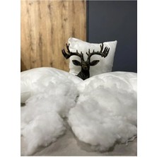 Ikili 43X43 Kare %100 Boncuk Silikon Dolgun Iç Yastık