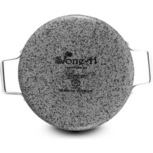 Brioni Stone - H 28 cm Basık Tencere