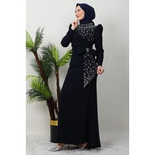 Giza Store Safir Tesettür Elbise Lacivert