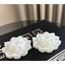 İza Tasarım Lotus 2li  Dekoratif Soya  Mum