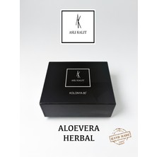Aslı Kalıt Hediyelik Parfümlü Kolonya 100 ml ( Aloevera Herbal ) Nostaljik Şişe