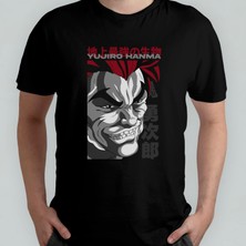 Pixxa Baki Hanma - Yujiro Unisex %100 Pamuklu Bisiklet Yaka T-Shirt Model 5