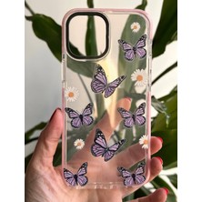 Qans Bilişim iPhone 12 Pro Max Hologramlı Kelebekli Kılıf