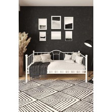 Teknor Kamelya Sedir Metal Karyola Beyaz