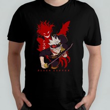 Pixxa Black Clover Asta Unisex %100 Pamuklu Bisiklet Yaka T-Shirt Model 7