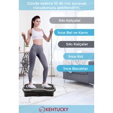 Kentucky Majesty 3D 5 Programlı Titreşimli Spor Kondisyon Fitness Egzersiz Aleti Vipration Plate