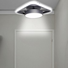Alen Tekli Siyah Enerji Tasarruflu Modern LED Avize Çocuk Odası Koridor Giyinme Odası Giriş