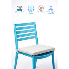 Go Veform 6'lı Sandalye Minderi Fermuarlı Bağcıklı 22 Dns Sünger Bej