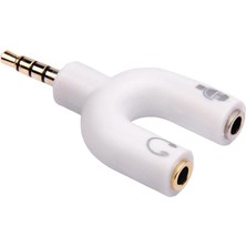 PM-4318 3.5 mm Stereo Erkek Kulaklik + Hoparlör Di̇şi̇ Çoklayici Jack