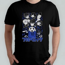 Pixxa Blue Lock Unisex %100 Pamuklu Bisiklet Yaka T-Shirt Model 4