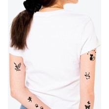 One Spray Tattoo Wonderland City Pack Dövme Şablon Seti ve Siyah Sprey