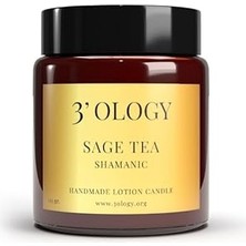 3'ology Sage Tea Shamanic Handmade Lotion Candle, 125 gr
