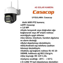 Casacop D308 Akıllı Wifi Güvenlik Kamerası | 3.0 Mp | Hareket Algılama | Sesli Iletişim | Bulut ve Tf Kart Desteği