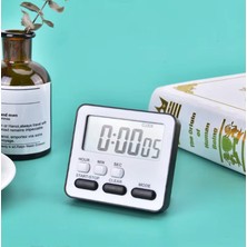 LED Dijital Mutfak-Öğrenci-Spor Zamanlayıcısı 24 Saat Geri Sayım  Alarm Mıknatıslı Masa Üstü Tabanlı