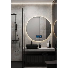 Avend Dokunmatik Akıllı Ayna Bluetoothlu Buhar Tutmayan Banyo Aynası 3 Renk Ledli  Lavabo Aynası 75 cm