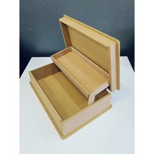 Ünal Protech Mdf Ahşap Deseni Takı Kutusu Lazer ile Desenlenmiş