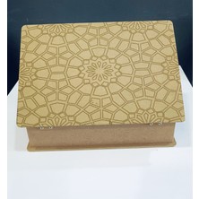 Ünal Protech Mdf Ahşap Deseni Takı Kutusu Lazer ile Desenlenmiş