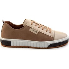Bambi Bej Leather Erkek Sneaker E01018033543