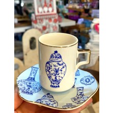 Bleu Blanc 6 Kişilik Türk Kahvesi Fincanı