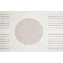 Rıva Cırcle Halı Ekru Bej 160X230