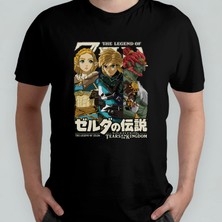 Pixxa The Legend Of Zelda - Link Unisex %100 Pamuklu Bisiklet Yaka T-Shirt Model 2