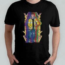 Pixxa Cyberpunk Edgerunners Unisex %100 Pamuklu Bisiklet Yaka T-Shirt Model 3