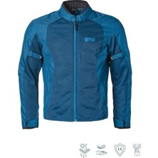 GMS Fıftysıx.7 Navy Blue Yazlık Fileli Korumalı Motosiklet Montu