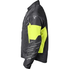 GMS Kasaı Black Fluo Yellow 4 Mevsimlik Korumalı Motosiklet Montu