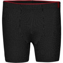 Weweus Siyah Pamuk Elastan Çizgili Boxer 14921