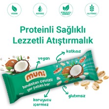 Muni Hindistan Cevizli Yer Fıstığı Barı, 40 gr x 12 Adet