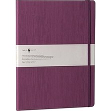 Fabio Ricci Lepidus 19X25CM Çizgisiz Mor Defter