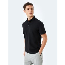 Koton Pamuk Karışımlı Kısa Kollu Regular Fit Düğmeli Polo Yaka Tişört
