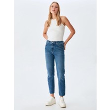 Ltb Lavına x Satrıa Yüksek Bel Mom Jean Pantolon 10095123315401