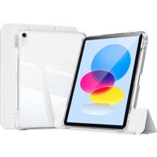 Zore Apple iPad 11.nesil 2025 Kılıf Magnetik Ayrılabilen Airbagli  Sliding Tablet Kılıfı - Gri