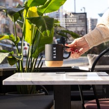 Blak Coffee Co. Termal Kapaklı Mantar Taban Seramik Kupa - 330 Ml.